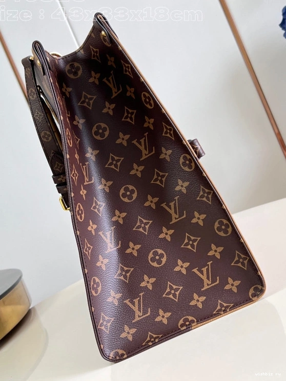 WIS ONTHEGO TOTE Voyage BAG-43*33*18.5cm VUITTON LOUIS 0214